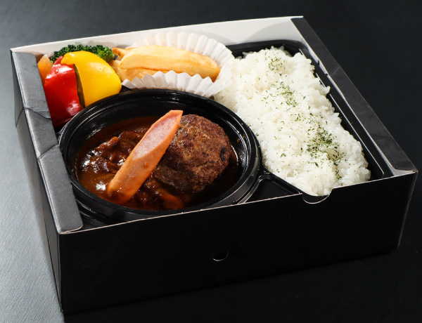 常陸牛カレーと常陸牛ハンバーグあったか弁当